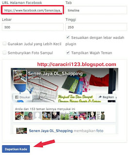 Cara menambahkan widget fanspage facebook melayang di blog