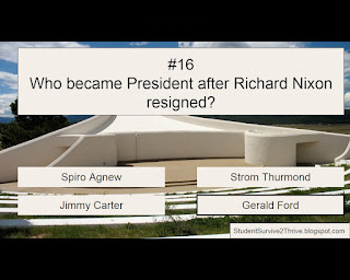 The correct answer is Gerald Ford.