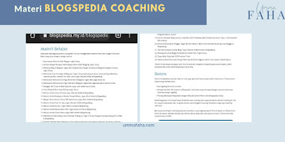 Materi Blogspedia Coaching