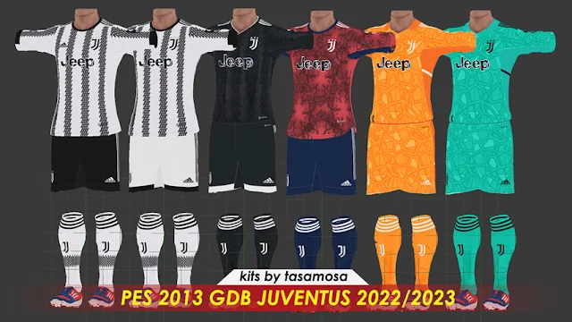 Juventus 2022-2023 Kits For PES 2013