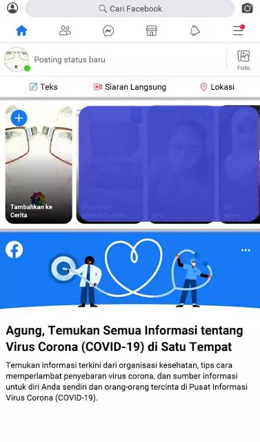 facebook lite tampilan reguler