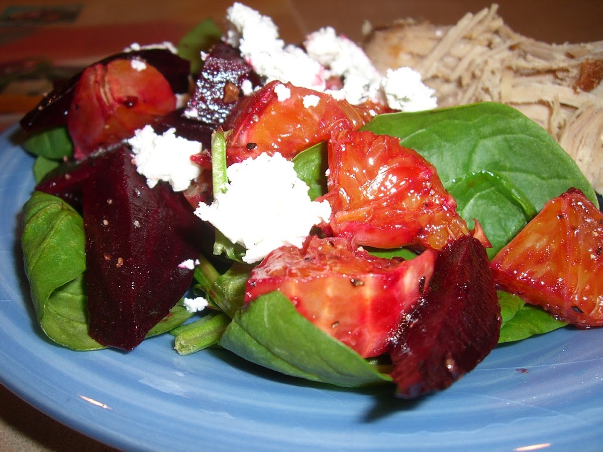 Citrus Beet Salad and Pulled Pork