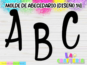 MOLDES DE ABECEDARIO EN LETRAS MAYÚSCULAS(DISEÑO 14)