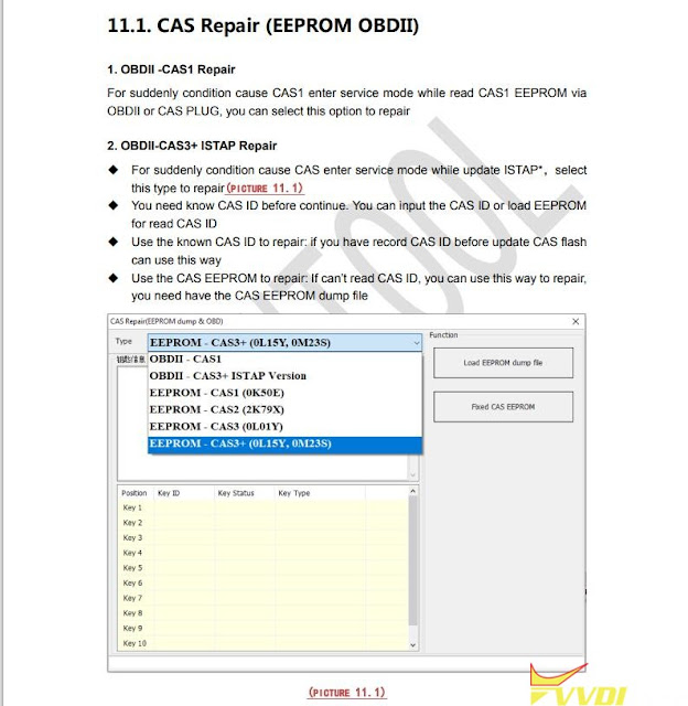 Xhorse VVDI BIMTool repair CAS3+ ISTAP 2