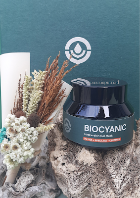 Kemasan Biocyanic Hydra-skin gel mask