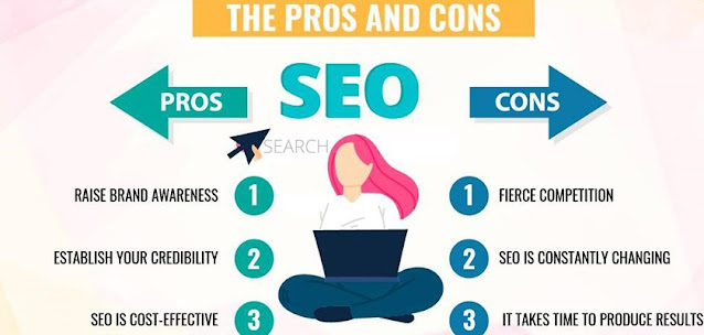 What are the pros and cons of SEO?