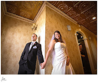 Sparkly Red Black Wedding at The Bedford Columns