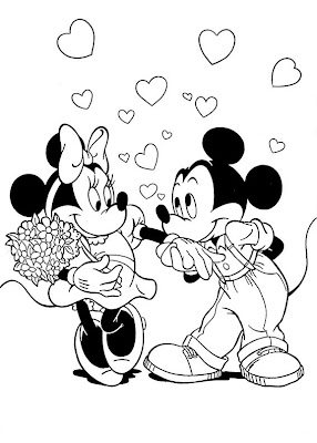 Disney Valentines Coloring Pages