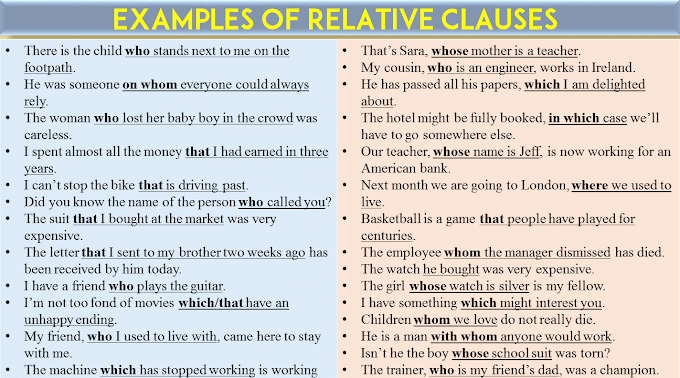40 Examples of a Relative Clause