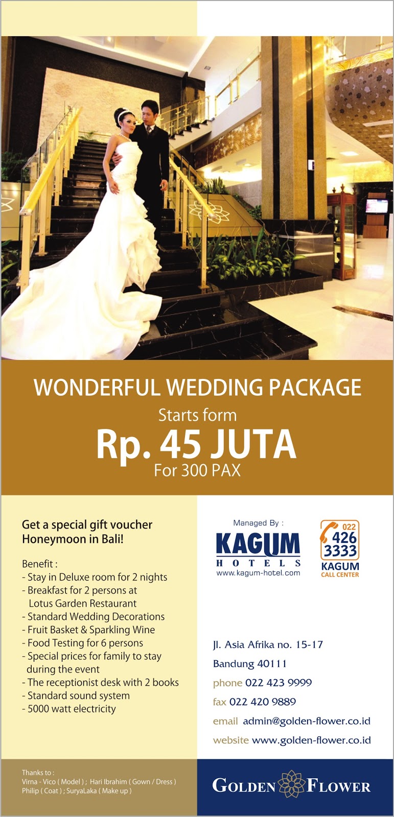 Hotel Bandung Promo Wedding Package Hotel Golden Flower 