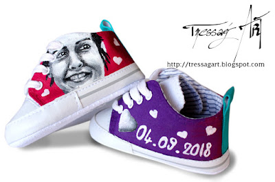 Mom custom baby shoes