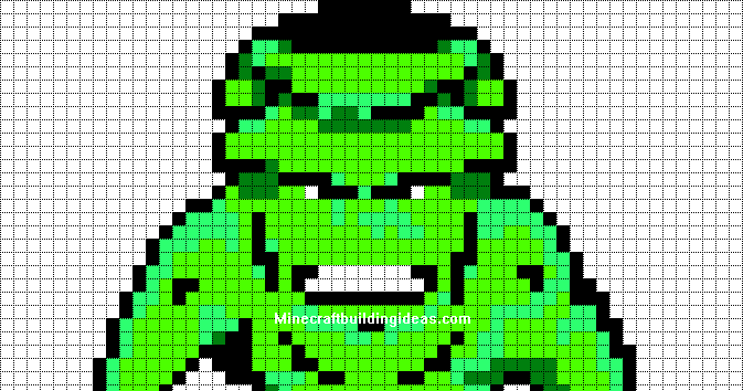 Minecraft Pixel Art Templates: Hulk