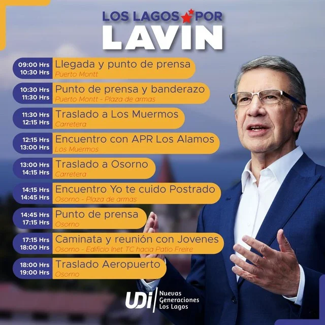 Joaquín Lavín visita Osorno y Puerto Montt