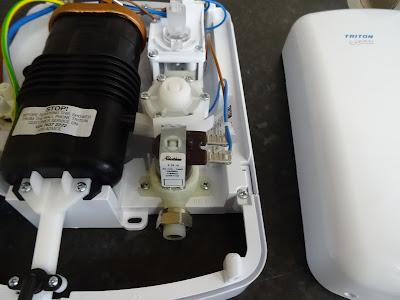 Electric shower replacing the flow control valve ( heating hot water control )