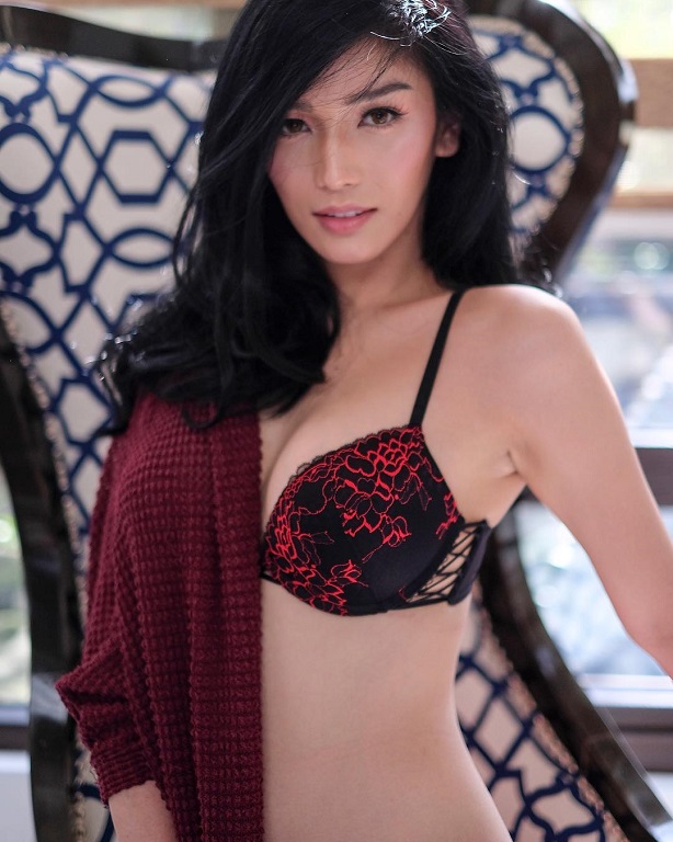 @kevinbalot beautiful transgender sexy lingerie Instagram photos