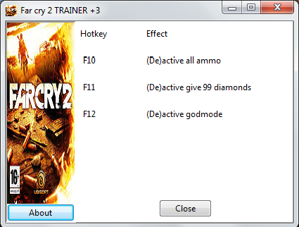 Cheat Games All Trainer Game: Far Cry 2 Trainer +3