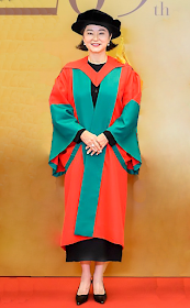 Film legend Lin Ching-hsia (林青霞 Lín Qīng Xiá) conferred honorary doctoral degree by HKU, posted on Friday, 07 April 2023