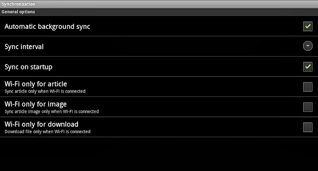 sync settings