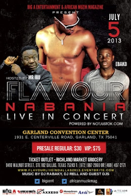 Flavour Nabania preparing for US Tour 