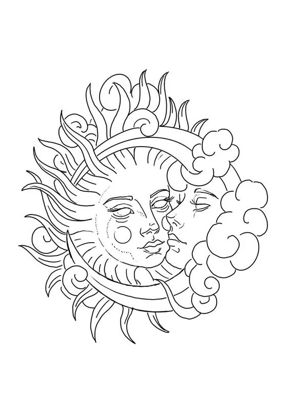 Tatuajes del Sol y la Luna