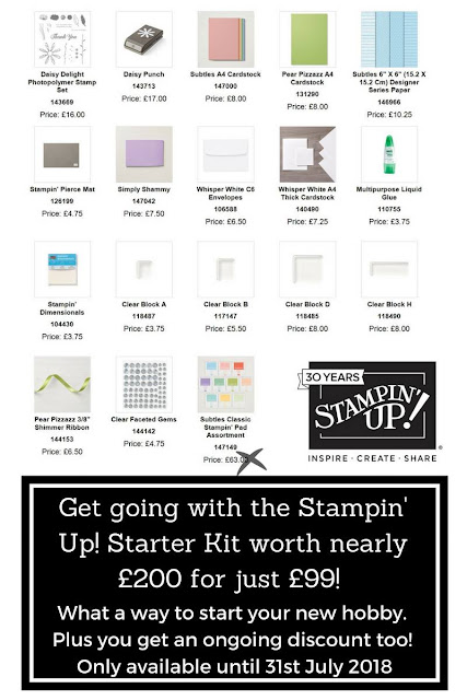 Join Stampin Up for £99 and get 10 free ink pads 