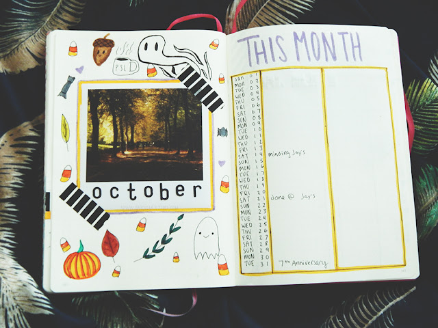 Bullet Journal Set-Up || October 2017