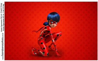 Miraculous Ladybug Free Printable Candy Bar Labels.