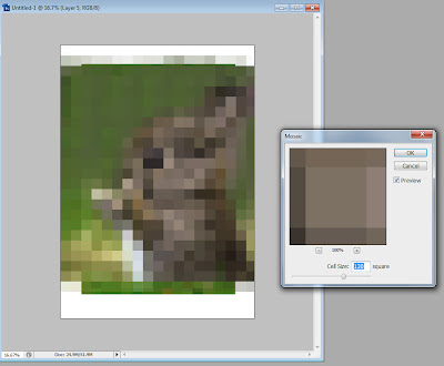 pixelated bunny rabbit