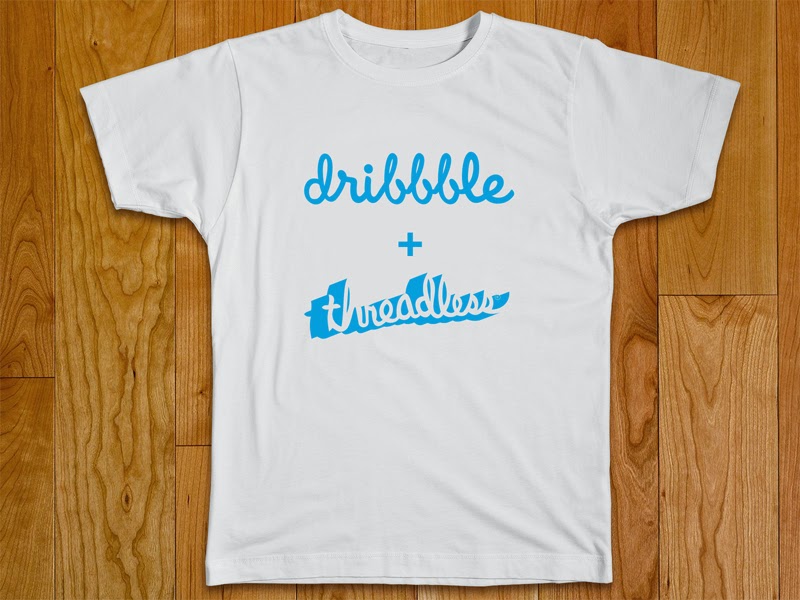 Dribbble T-shirt PSD Template
