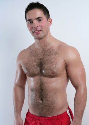 Hot stud Jerry from UK shows his hairy chest