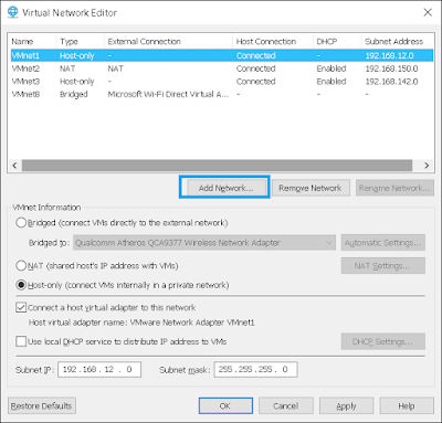 Cara Mudah Menghubungkan Koneksi internet di Debian Pada Vmware