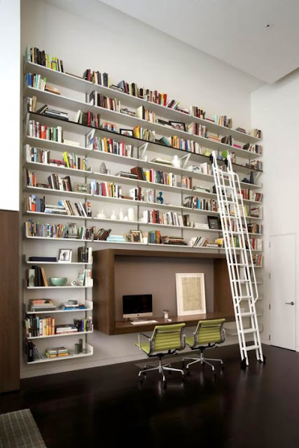 Home library shelf creative ideas