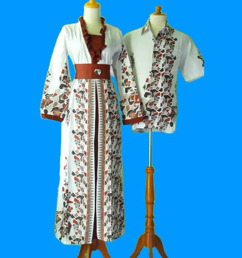 gamis batik pesta