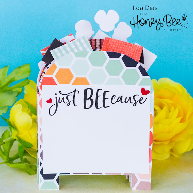 Happy Mail Just Beecause | 3D Post Box Card | Honey Bee Stamps by ilovedoingallthingscrafty.com