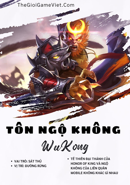 Honor Of King: Wu Kong - Tôn Ngộ Không phân tích kỹ năng, gợi ý trang bị và các ý tưởng chơi 2024
