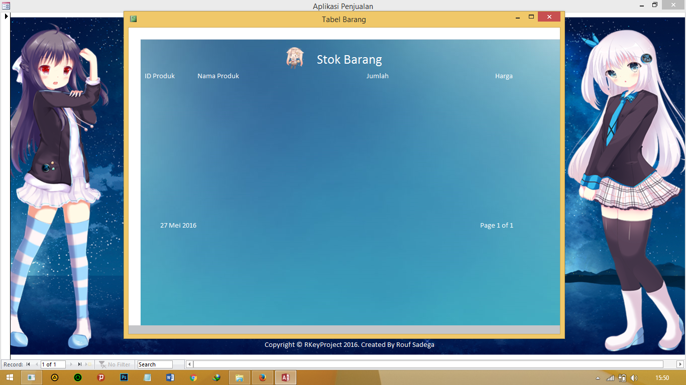 Aplikasi Penjualan Barang Dengan Microsoft Access ~ MrSnapzNet
