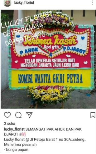 Netizen : Bunga Pesen Sendiri,Kirim Sendiri,Viralin Sendiri,Percaya Juga Sendiri