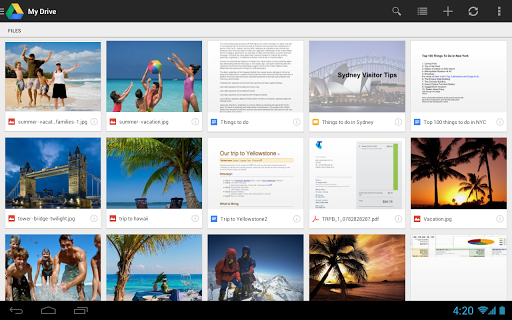 Google Drive for android