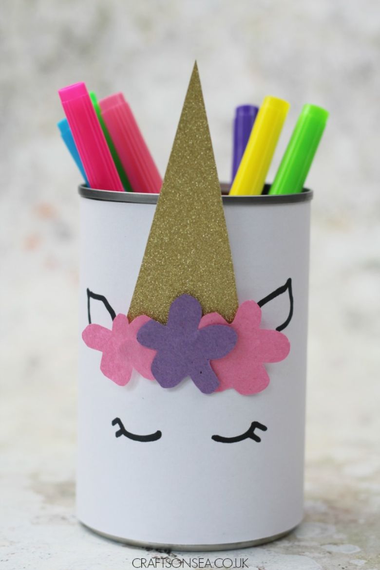 Unicorn Pencil Holder Craft for Kids