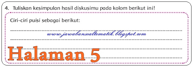 Kunci Jawaban Tema 6 Kelas 4 Halaman 5