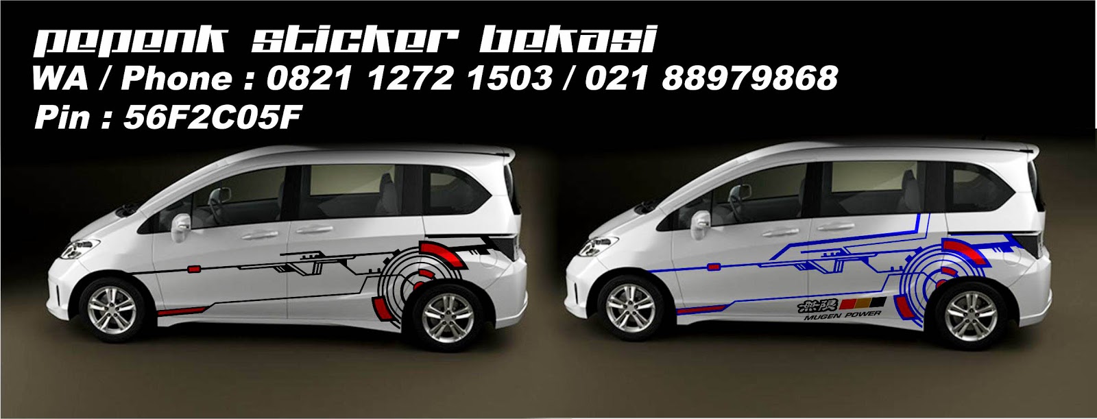 Cutting Sticker Mobil Wayang Modifikasi Style