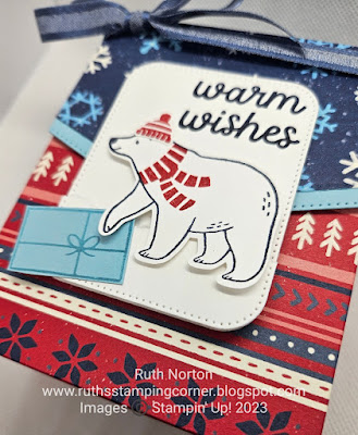 stampin up, beary christmas