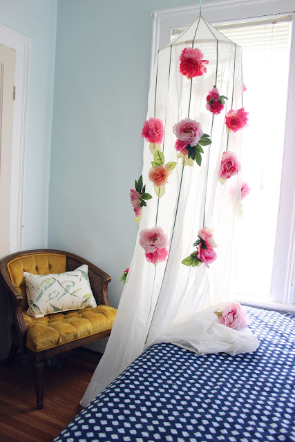 DIY Pottery Barn flower canopy