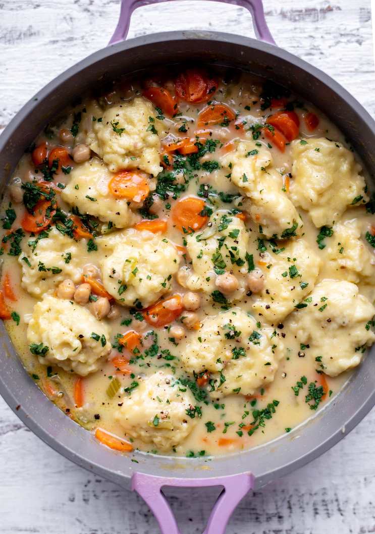 Biblically Clean Recipe for Chickpeas and Dumplings and lots of other soup recipes for clean eating for the Bible believer | Land of Honey