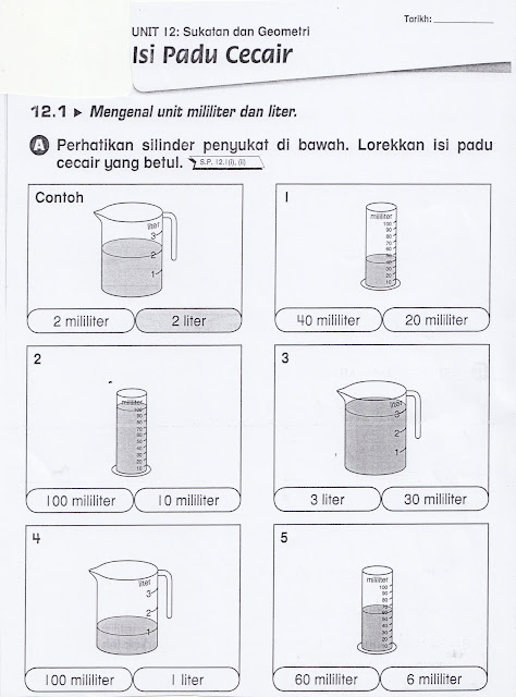 SUDUT MATEMATIK: Lembaran Kerja 10 ( Isi Padu Cecair )