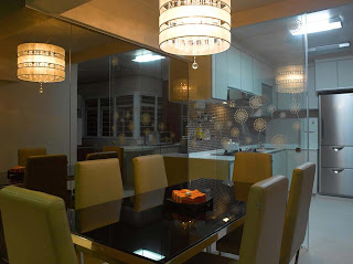 transparrent kitchen and dining table singapore decoration interior design