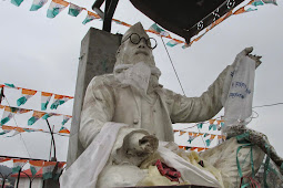 Statue of  freedom fighter Jangabir Sapkota damaged