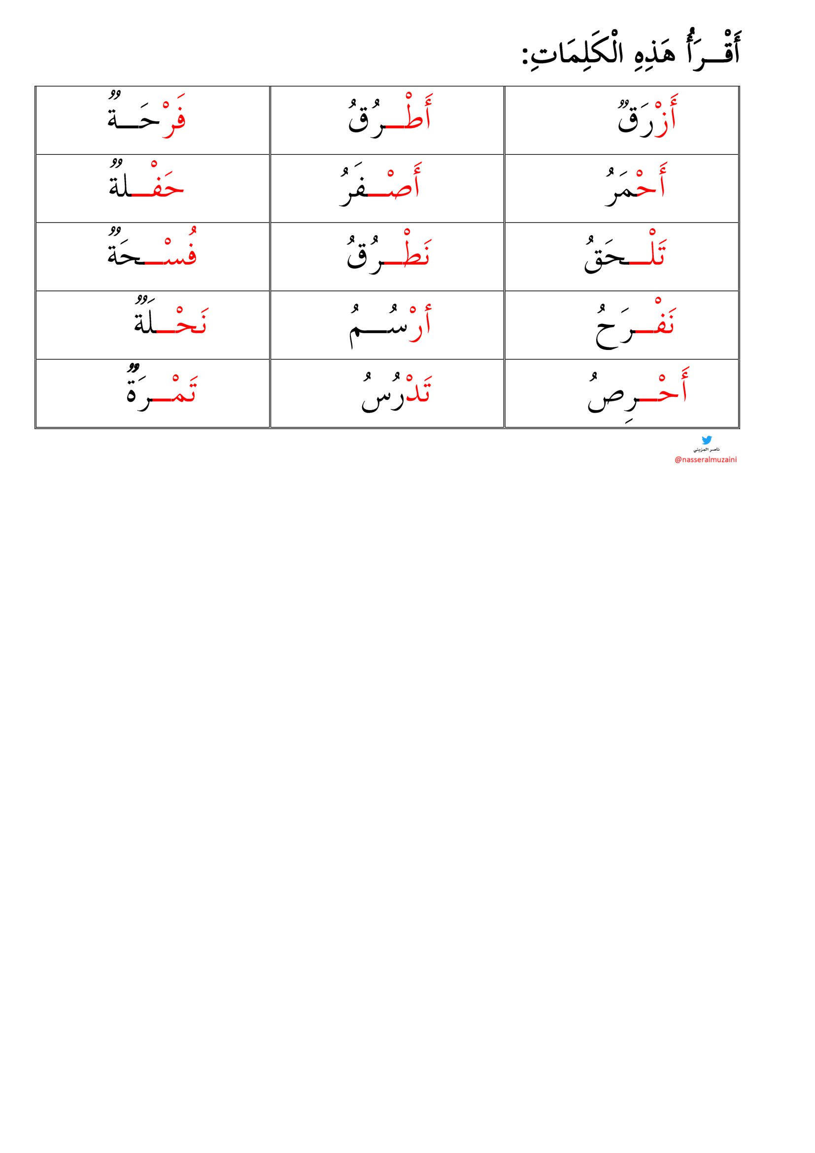 ورقة عمل المقطع الساكن لغة عربية pdf تحميل مباشر