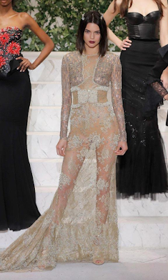 Kendall Jenner shows off her bum in see through dress (photos)