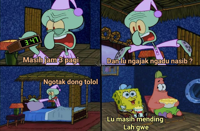 10 Meme Lucu 'Adu Nasib' yang Berawal dari Curhat, Bikin Males